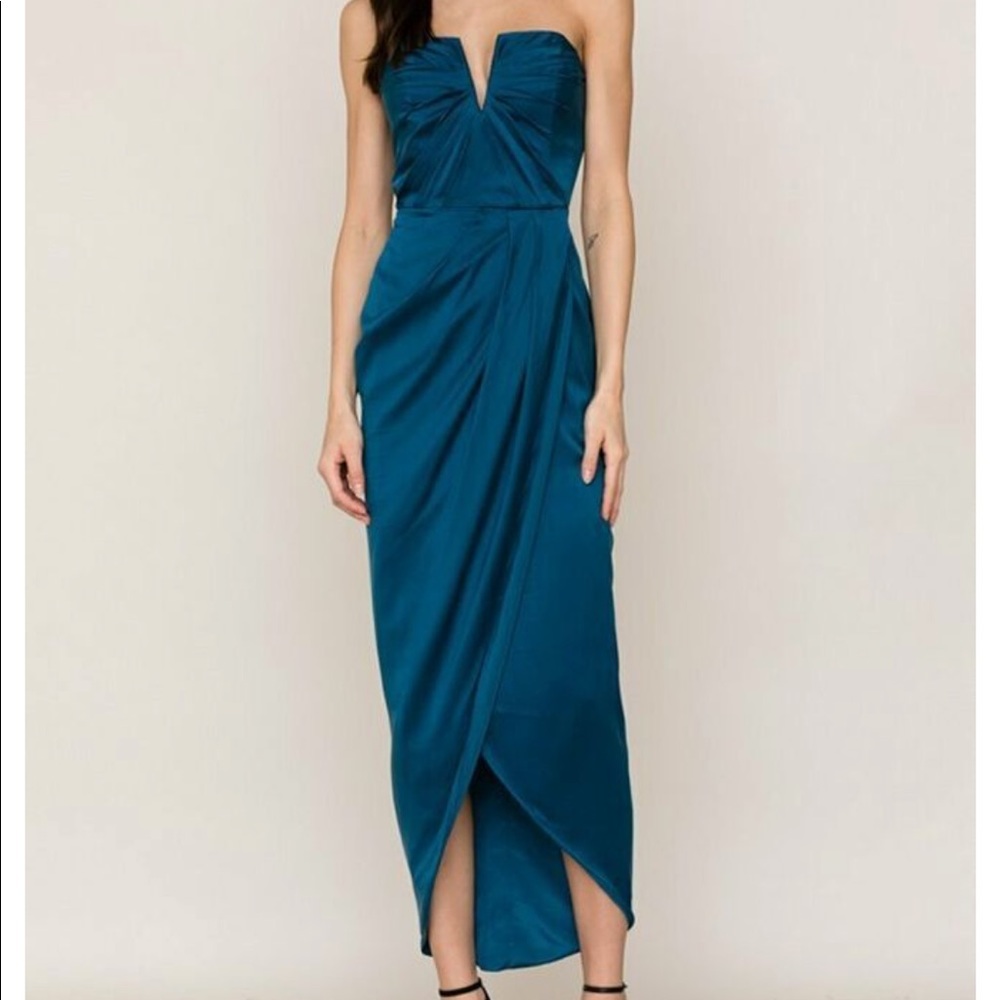 NWT Yumi Kim silk blue Bombshell Maxi dress